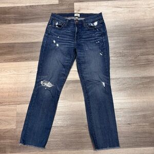 J. Crew Slim Broken-In Distressed Boyfriend Jeans
Size 27